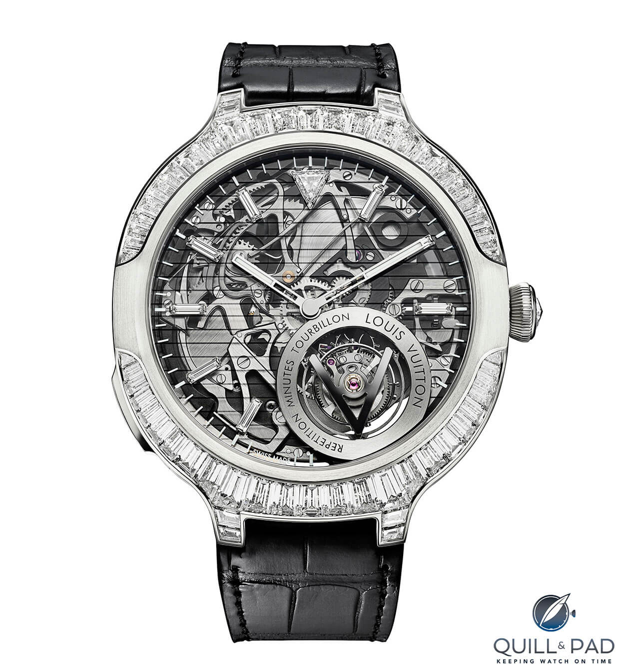 Diamond-set Louis Vuitton Voyager Minute Repeater Flying Tourbillon