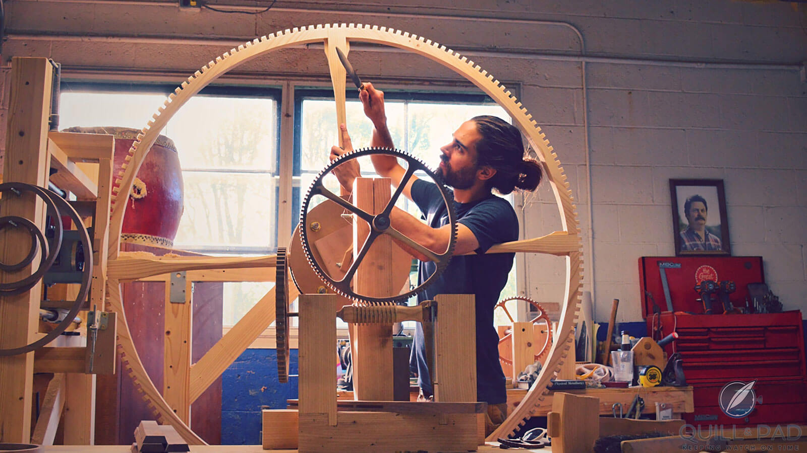 Rick Hale shaping wood gear