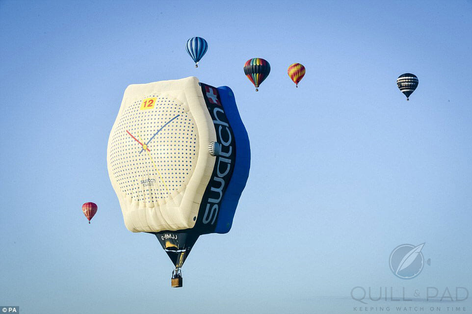 Swatch hot air balloon