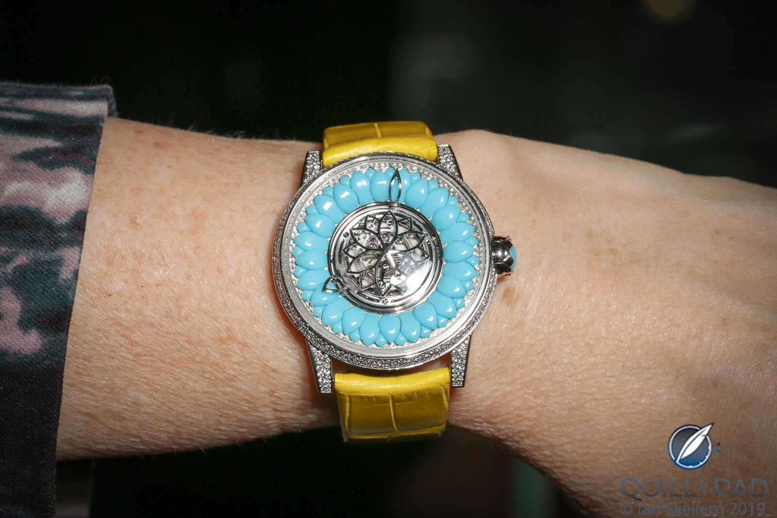 Beauregard with central flying tourbillon and rar Iranian turquoise