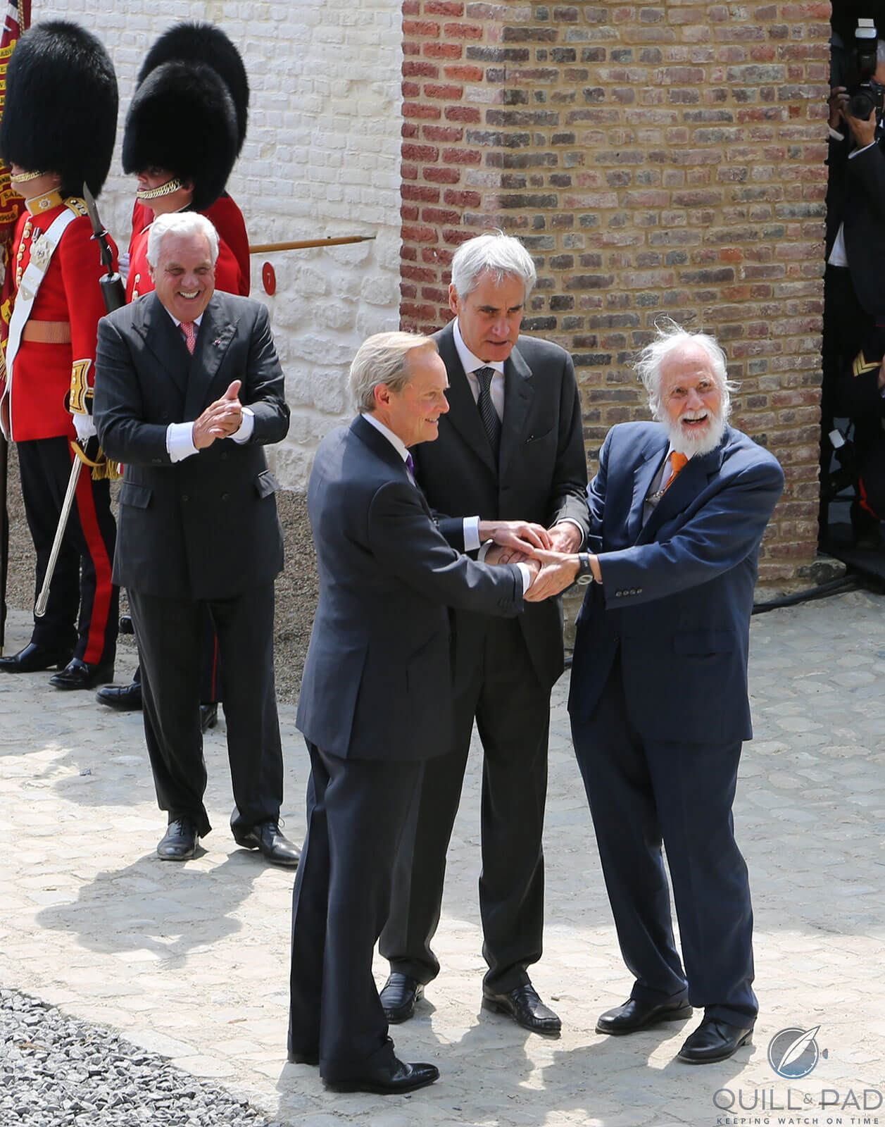 L-R: Duke of Wellington, Prince Charles Bonaparte, Prince Blucher von Wahlstatt