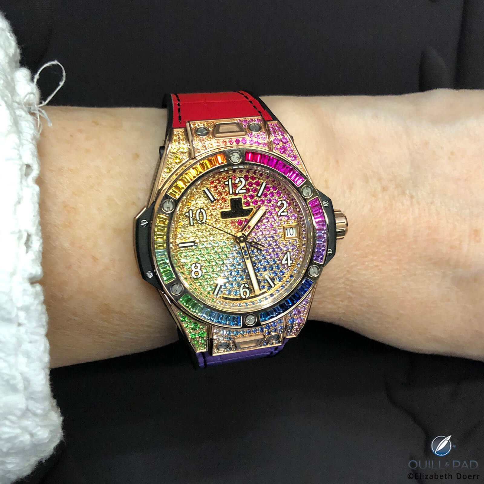 Hublot Big Bang Rainbow on the wrist