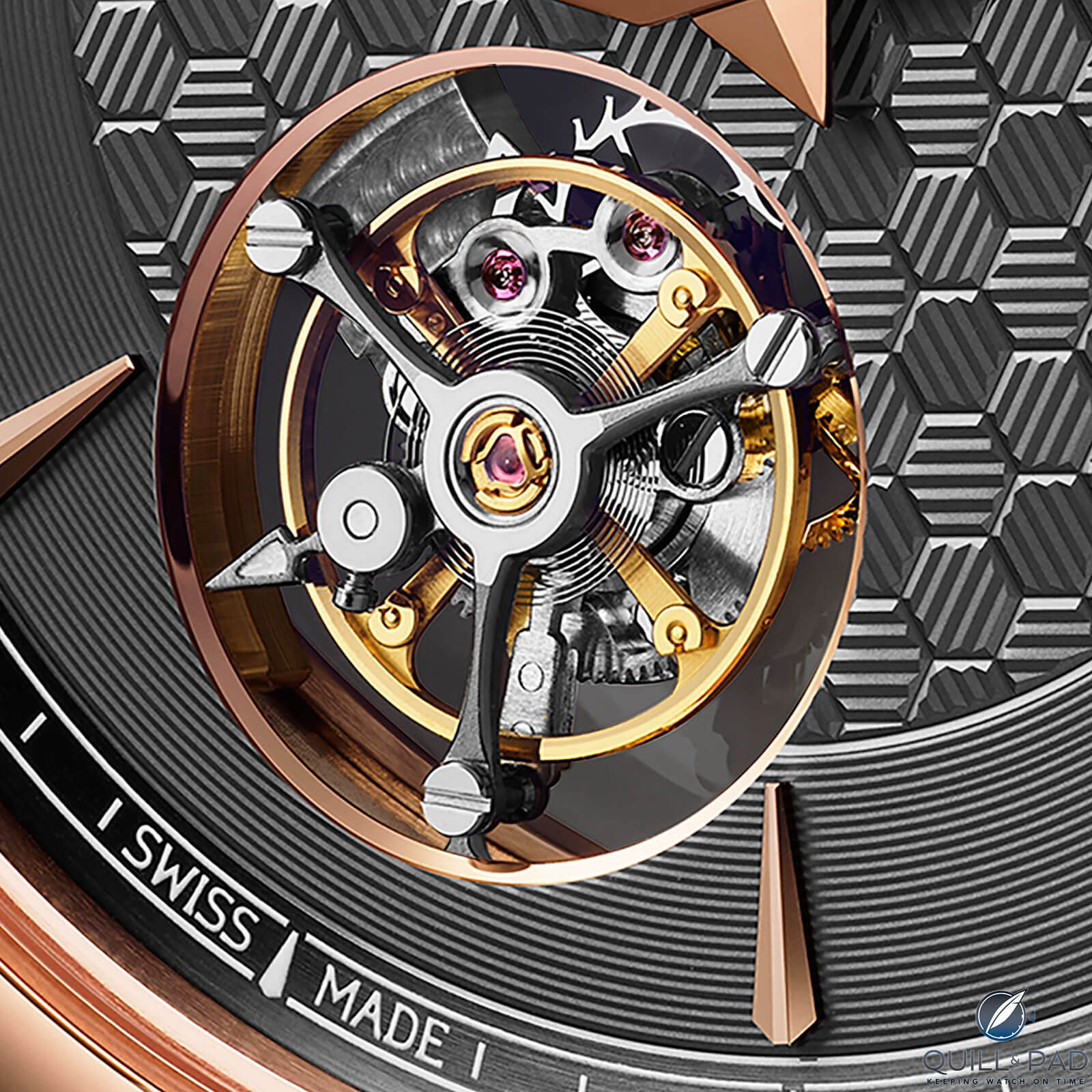 Flying tourbillon of the Chopard L.U.C Flying T Twin