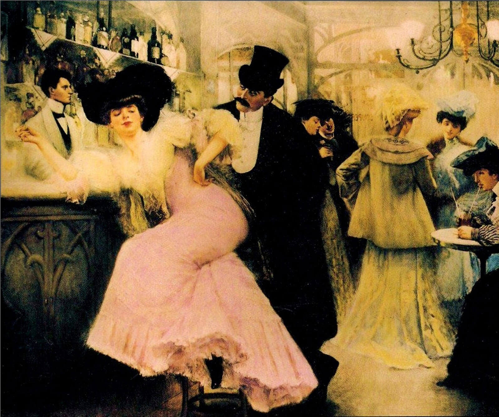 The Bar at Maxim's by Pierre-Victor Galland