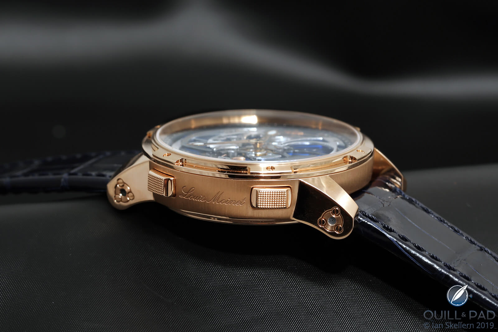 Caseband pushers of the Louis Moinet Ultravox