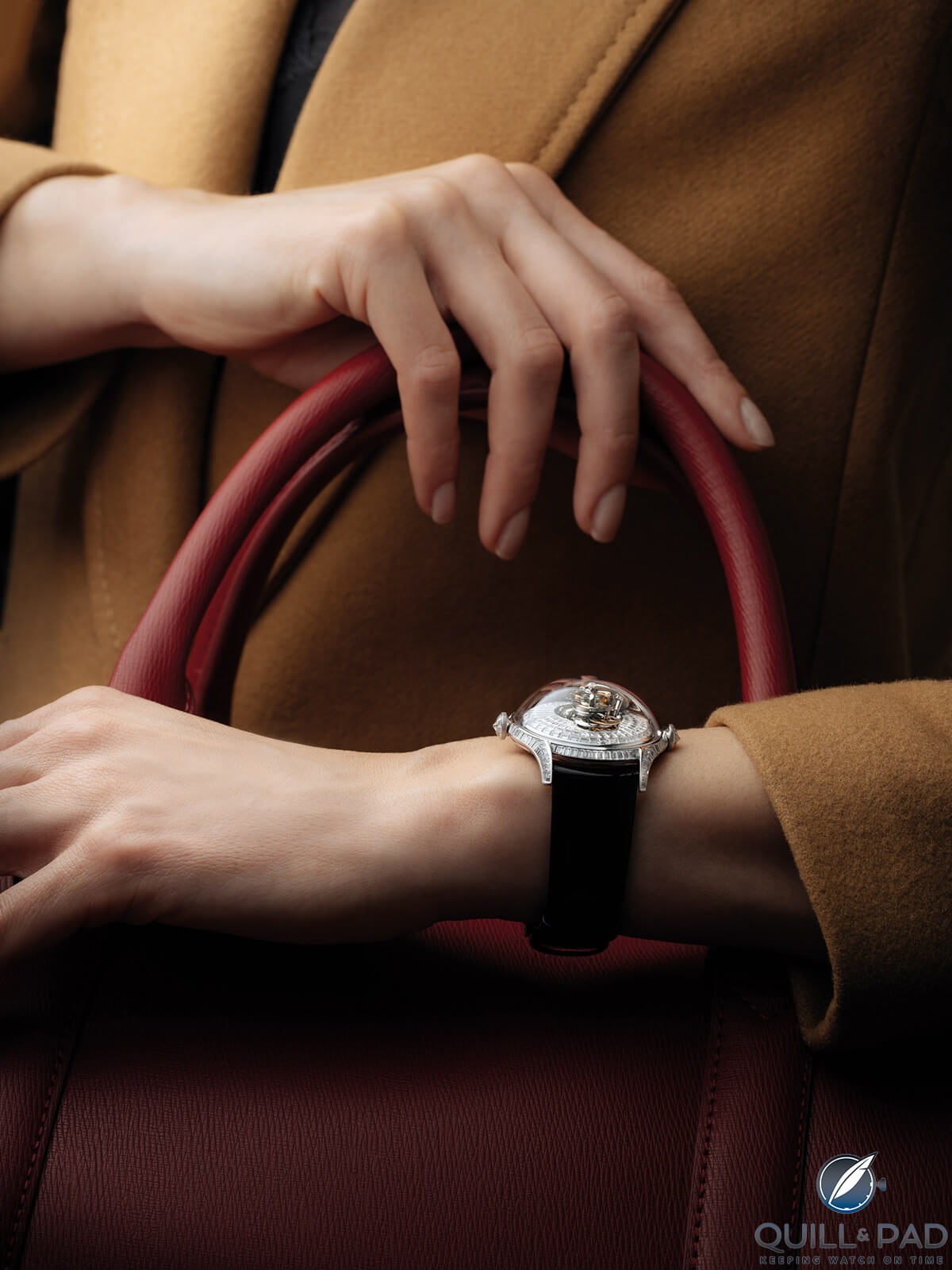 MB&F Legacy Machine FlyingT Baguette on the wrist