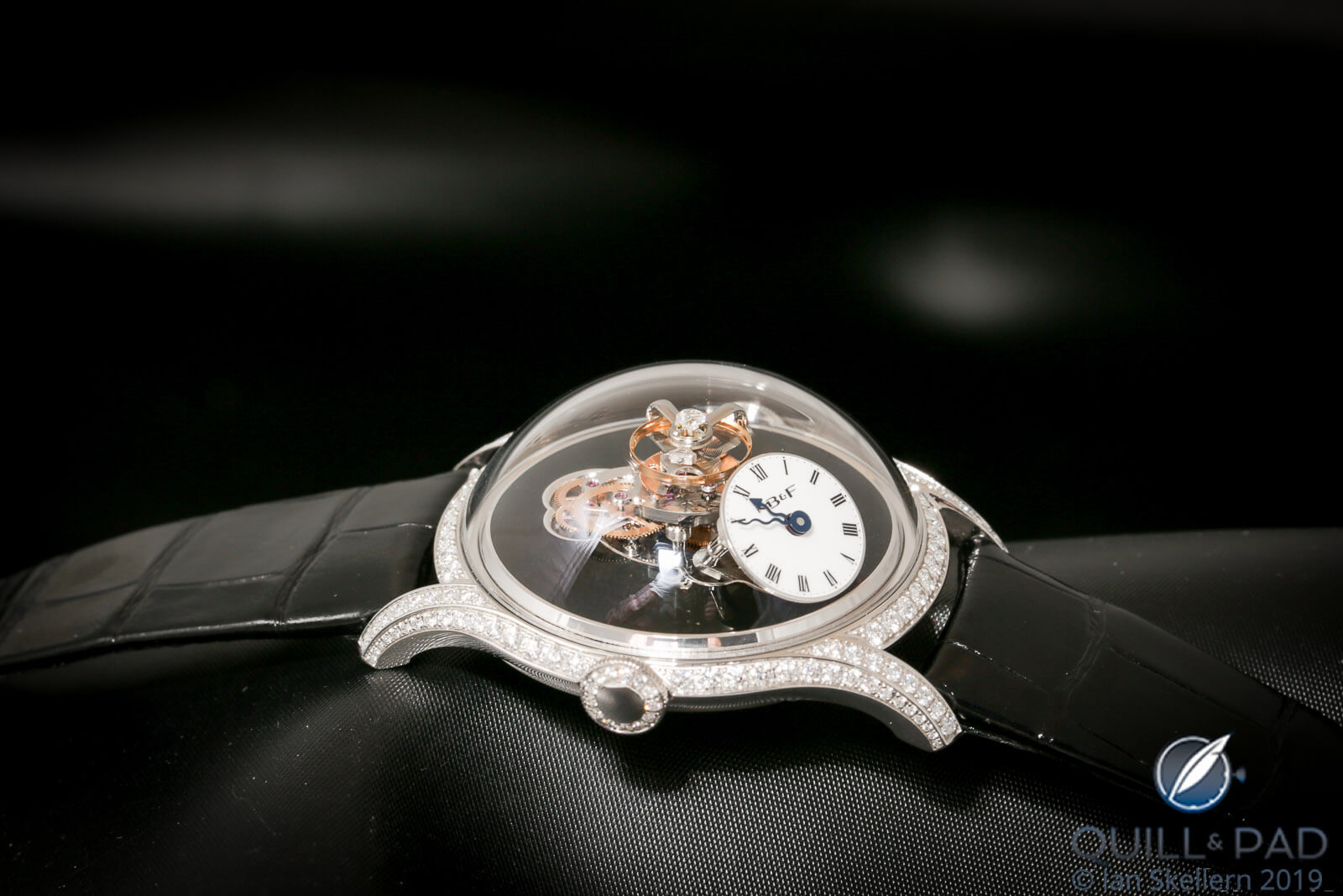 MB&F Legacy Machine FlyingT with black enamel dial