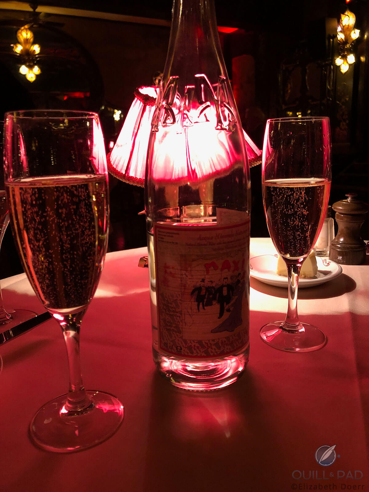 House champagne at Maxim's