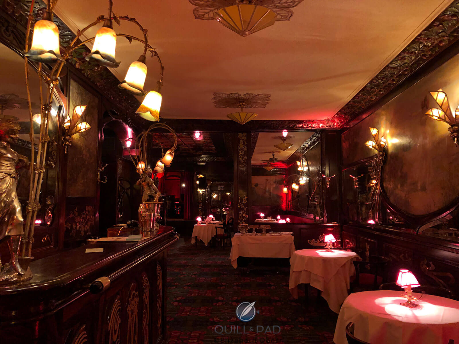 Inside Maxim's restaurant in Paris