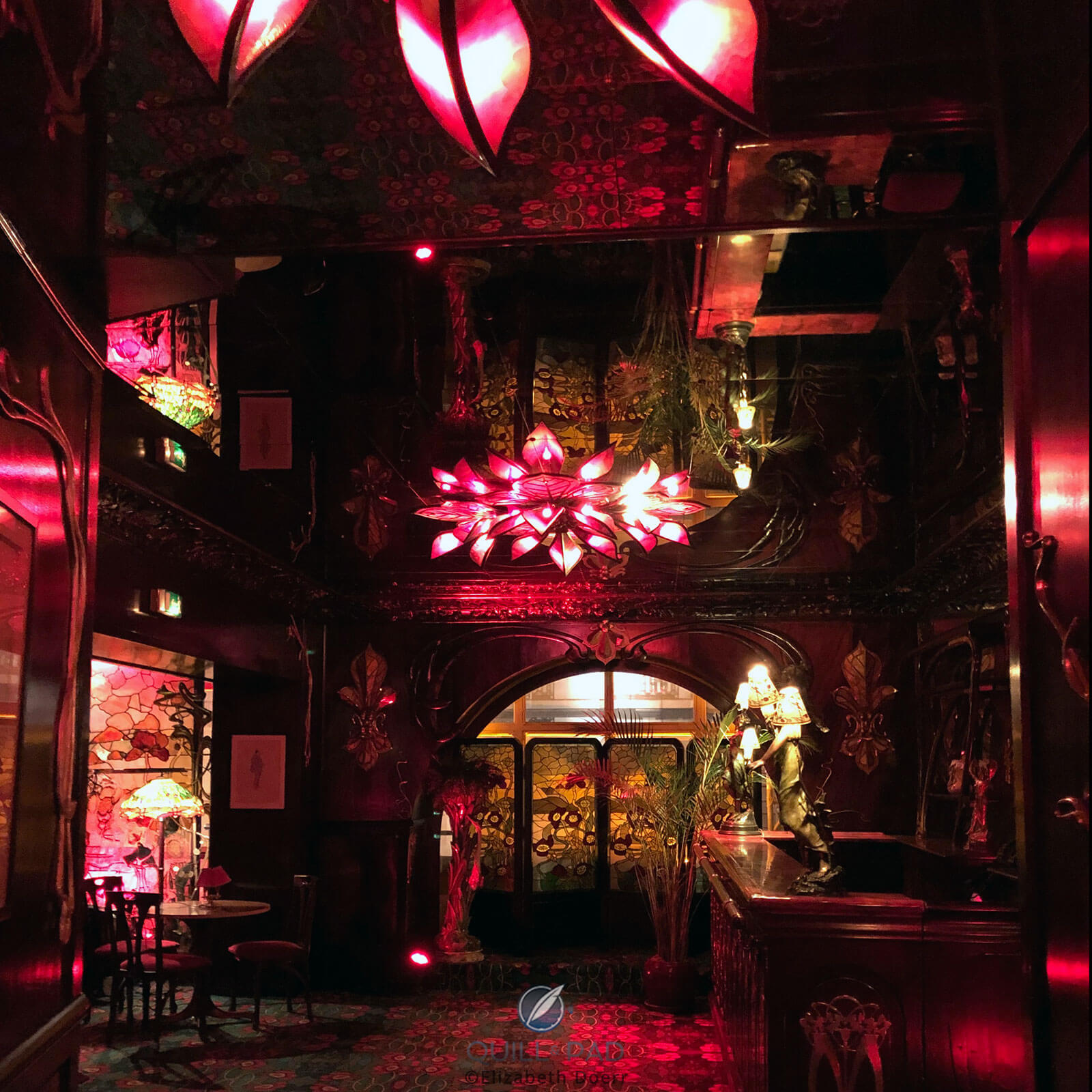 Upstairs at Maxim's restaurant