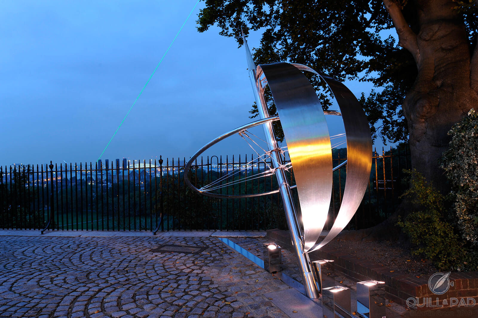 View from the Prime Meridian at Greenwich towards London