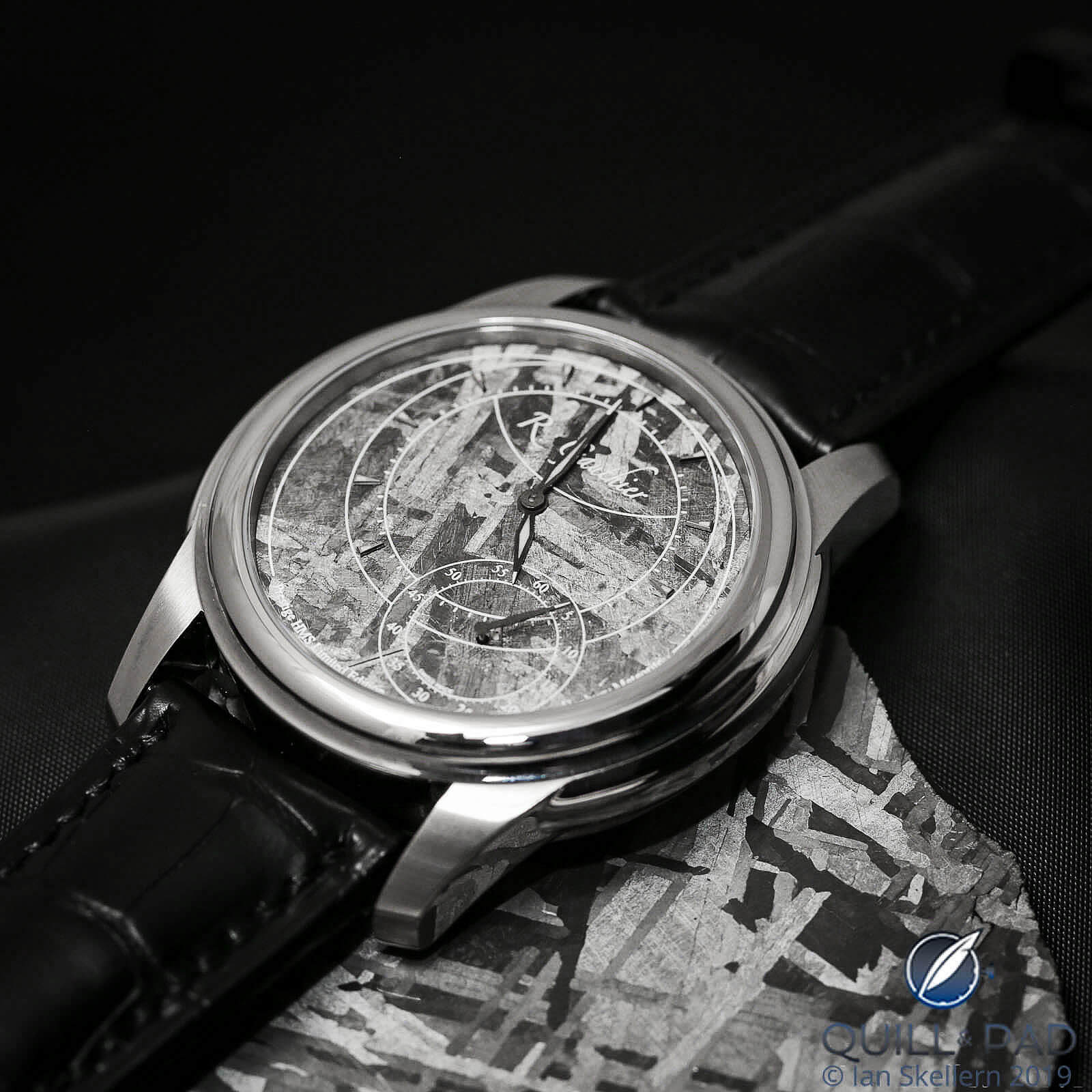 Romain Gauthier Prestige HMS in stainless steel with Henbury meteorite dial