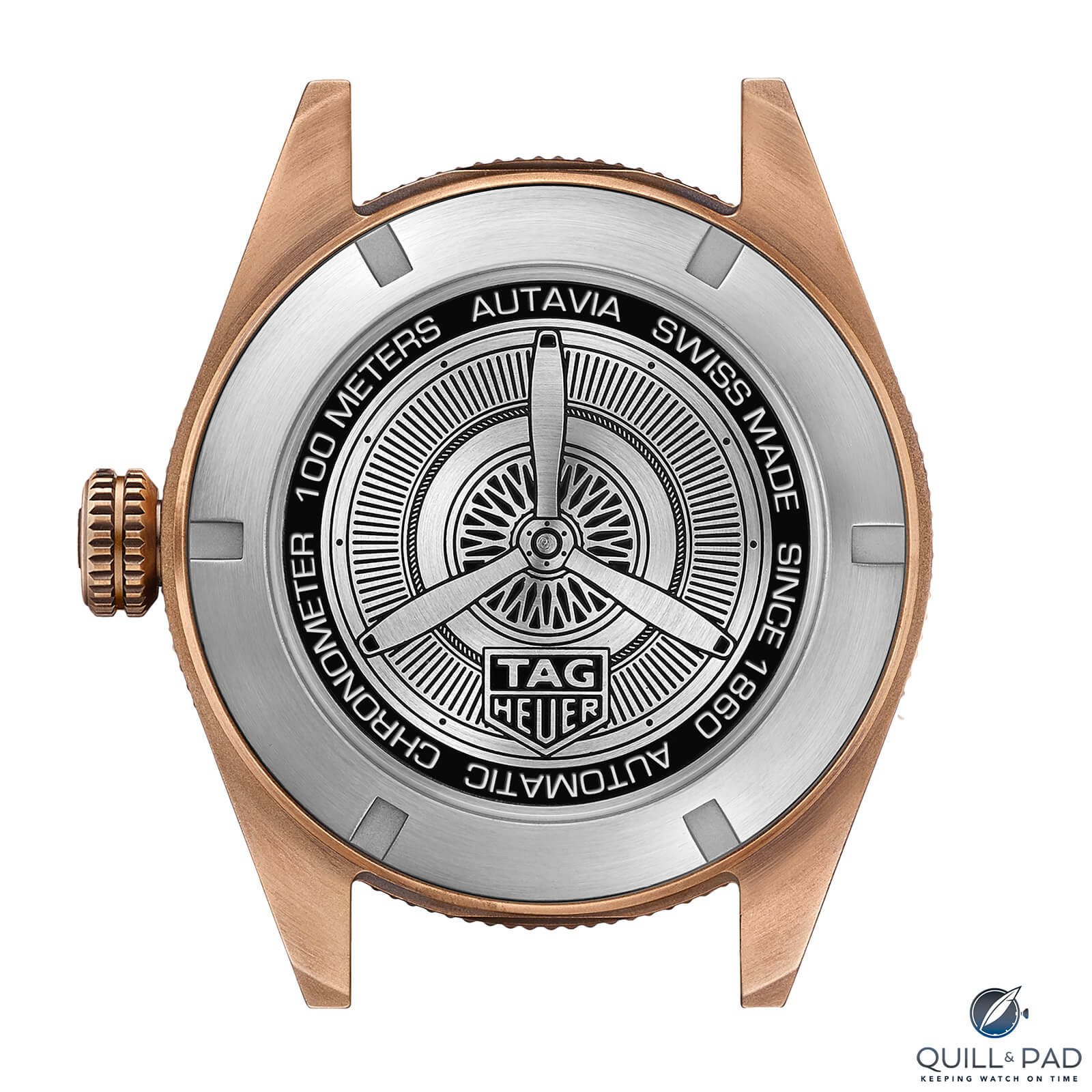 Back of the TAG Heuer Autavia Isograph