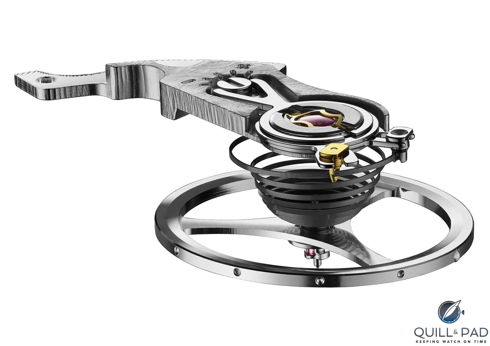 Isograph carbon-composite hairspring beats inside the TAG Heuer Autavia
