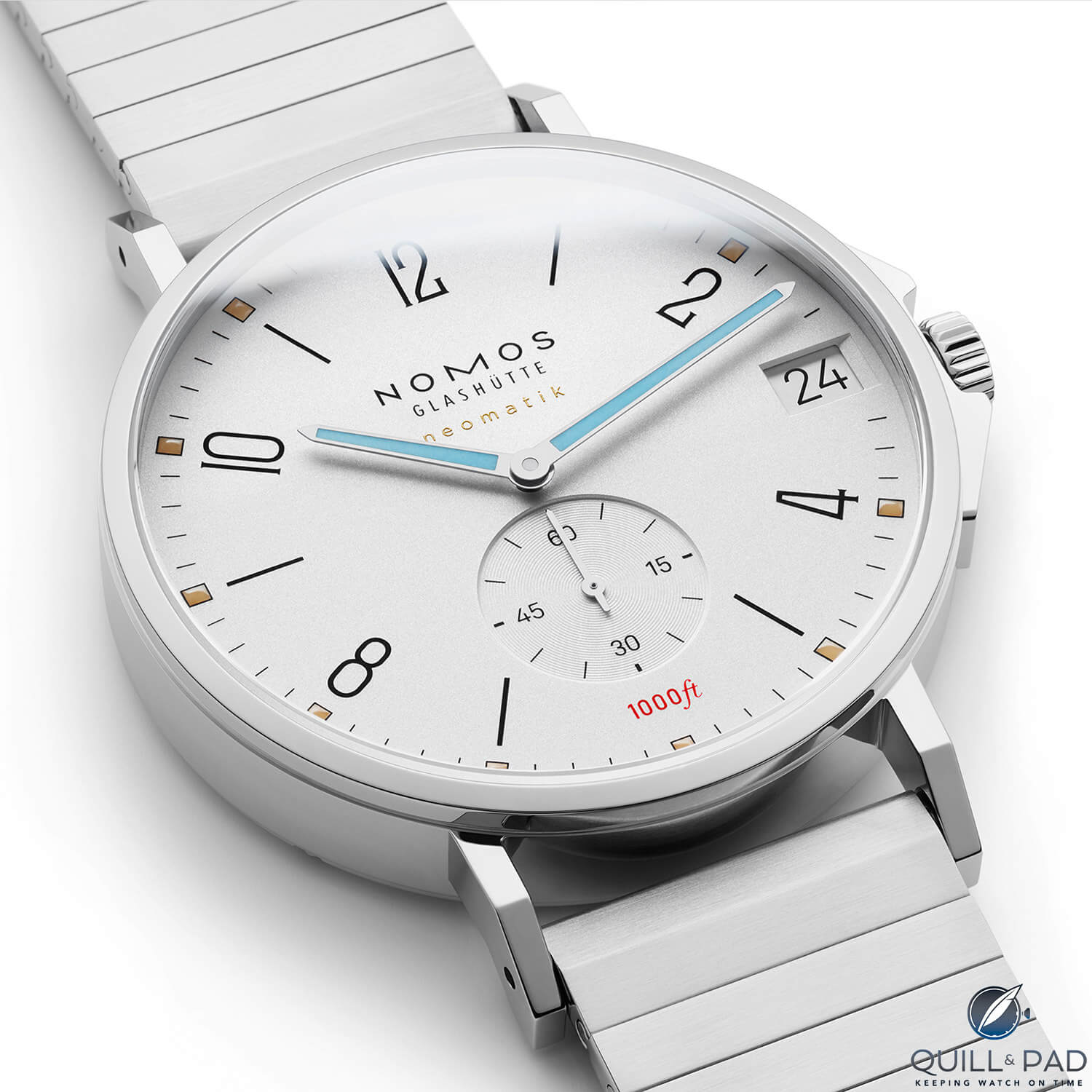 Nomos Glashütte Tangente Sport Neomatik 42 with white dial