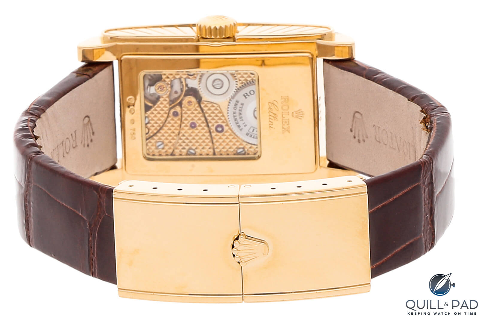 Rolex Cellini Prince sapphire crystal case back