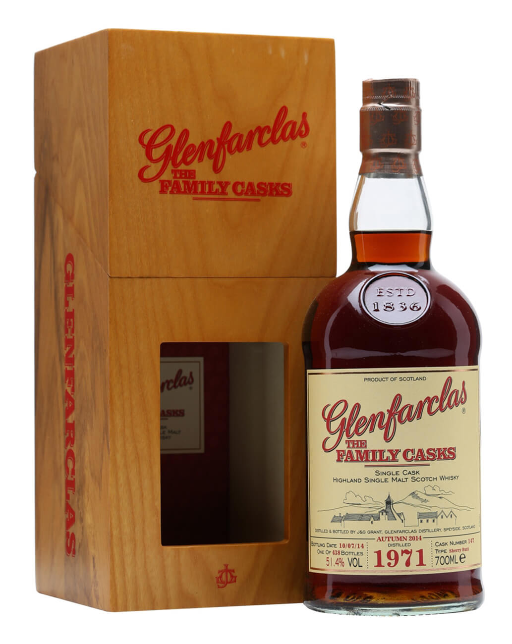 1971 vintage Glenfarclas whisky