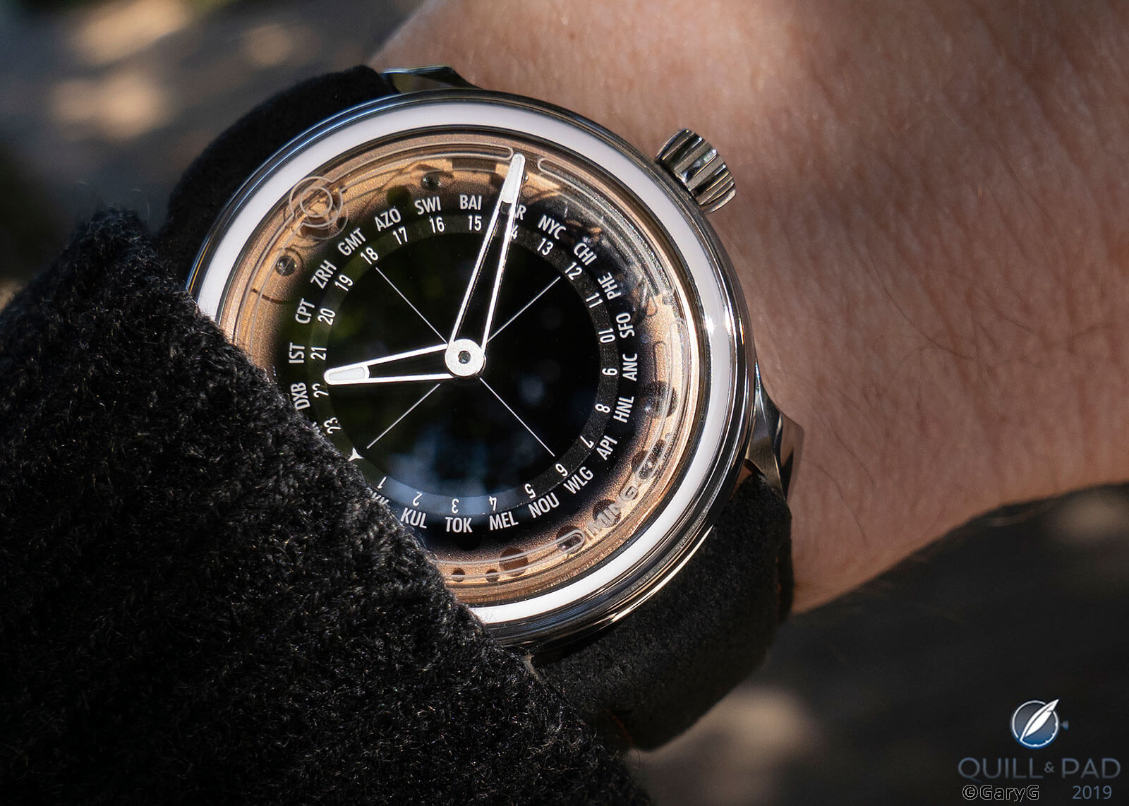On the wrist: Ming Model 19.02