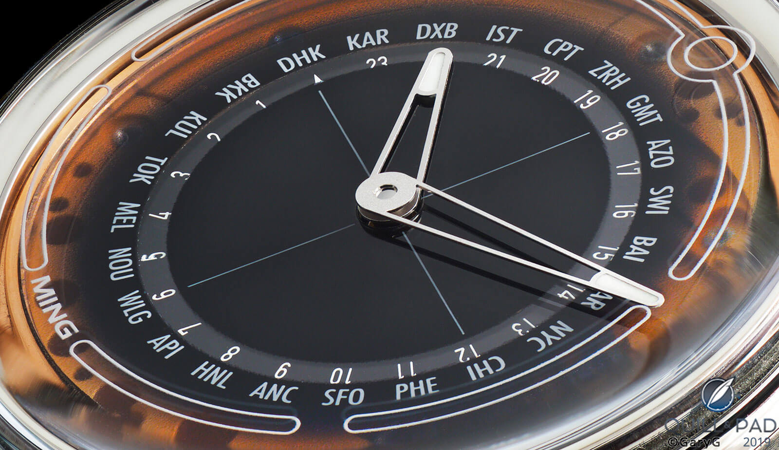 City and world time indications, Ming Model 19.02