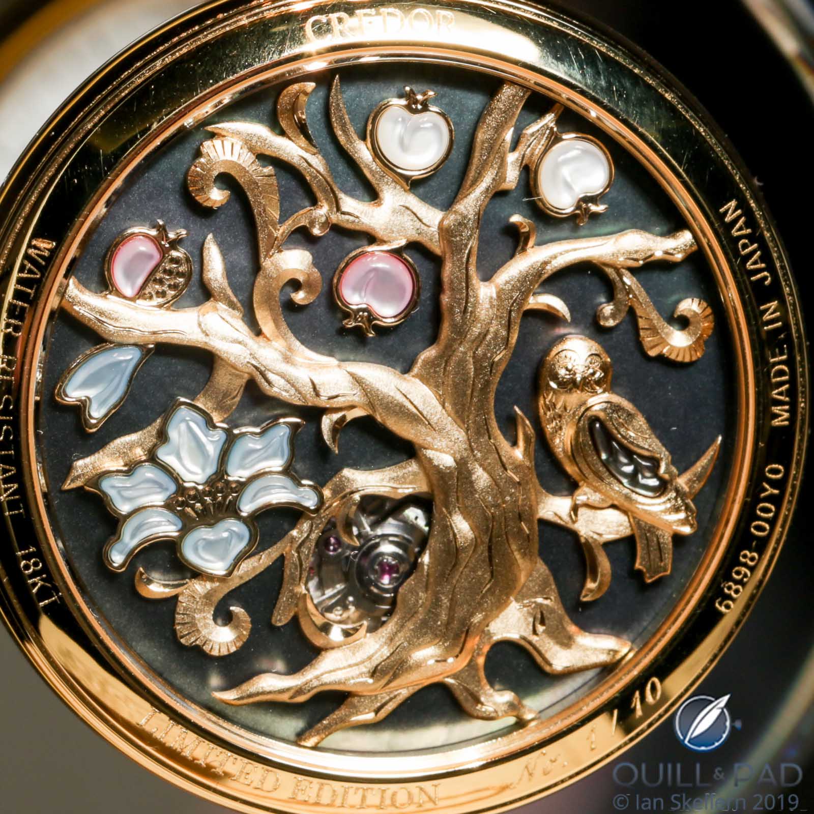 Seiko Credor Reference GXBE998 Pocket Watch up close