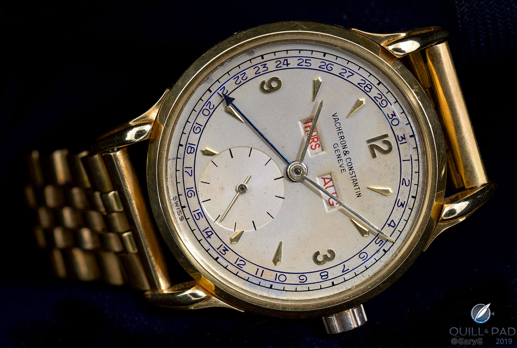 Aging, perhaps gracefully: dial of the Vacheron & Constantin Reference 4560