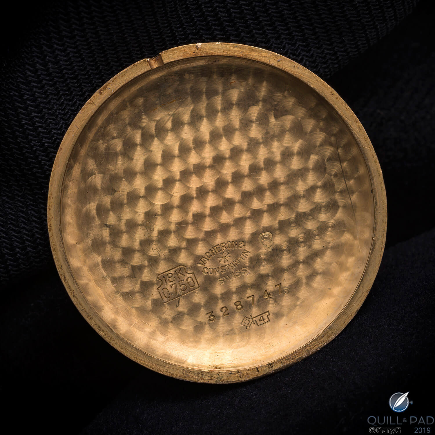 Ref. 4560 case back with Antoine Gerlach maker’s stamp