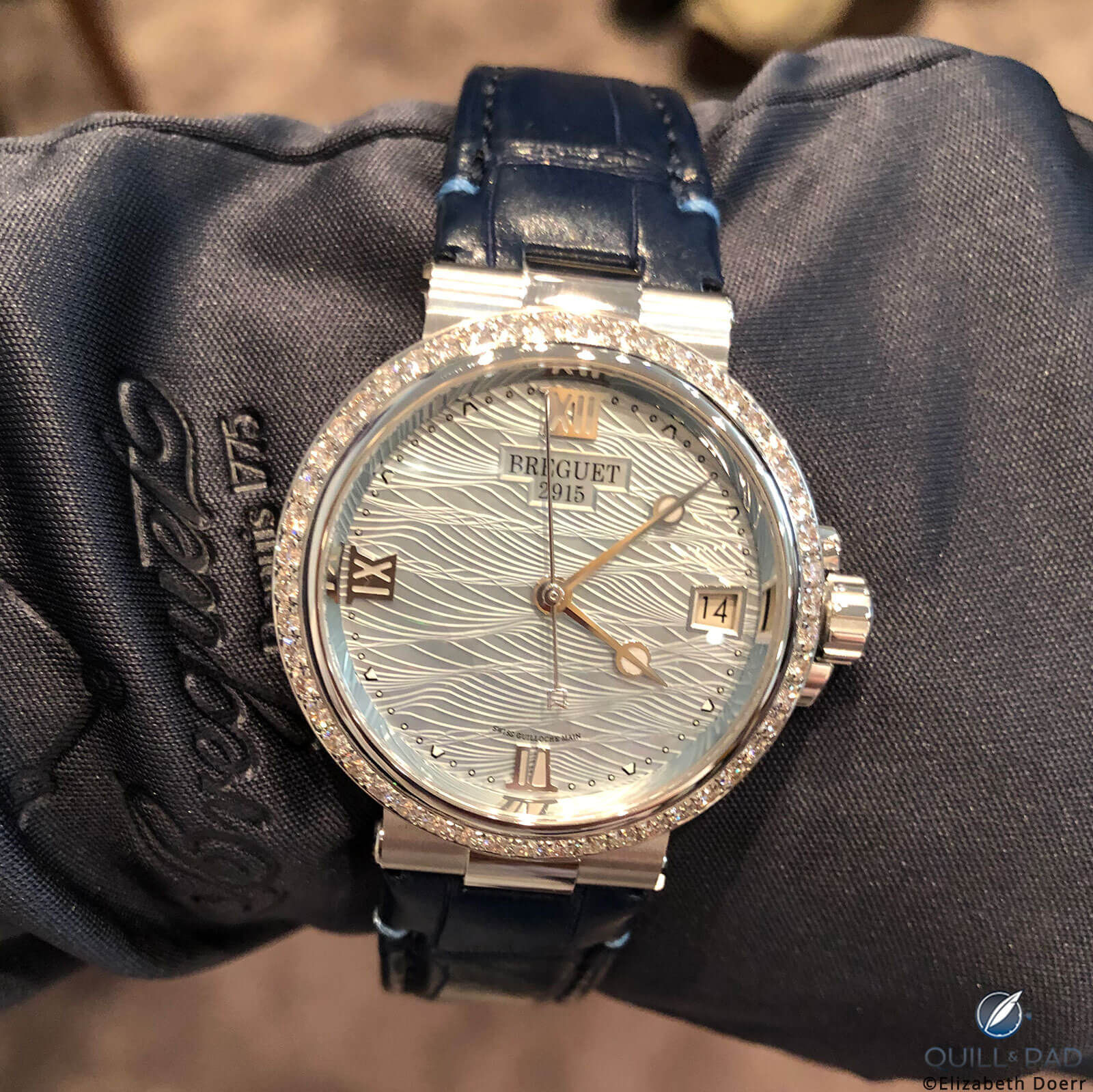 The updated Breguet Marine line for ladies is all about dial texture