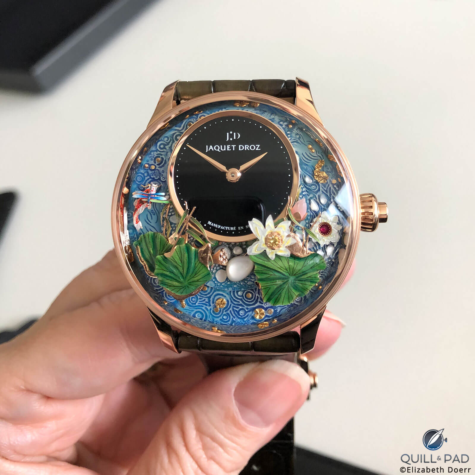 We even love the name: Jaquet Droz Magic Lotus Automaton