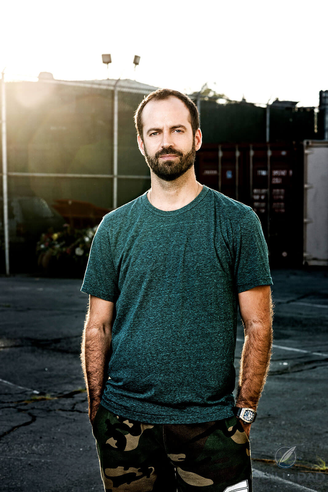 Benjamin Millepied wearing a Richard Mille RM 029