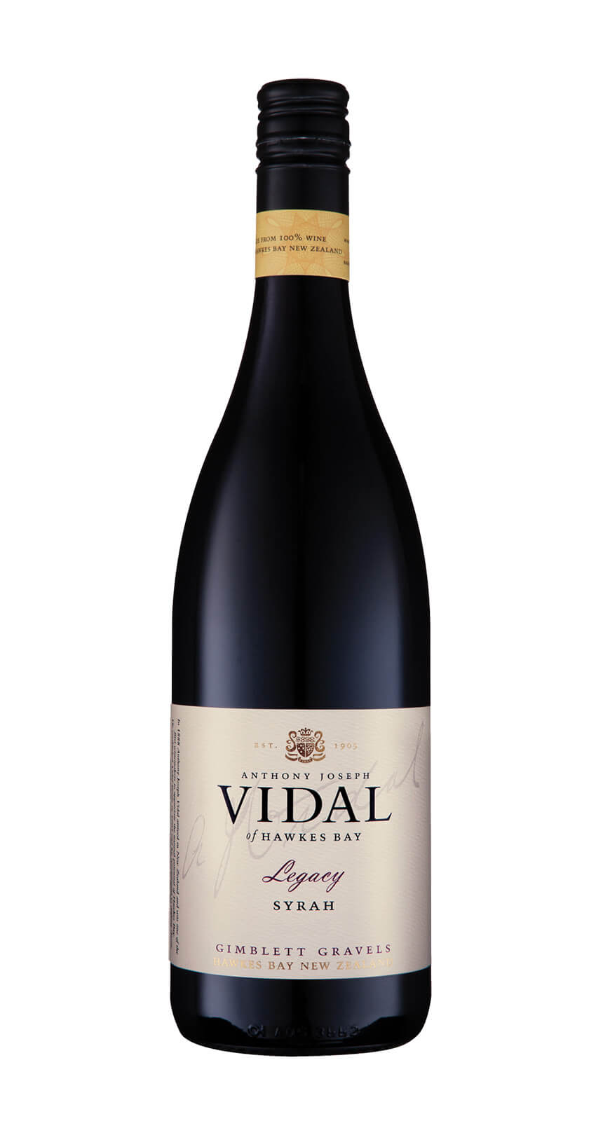 Vidal Legacy Syrah, Hawke's Bay, New Zealand