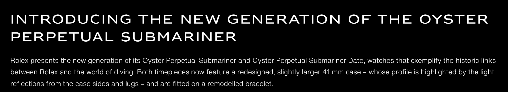 Rolex Submariner 2020